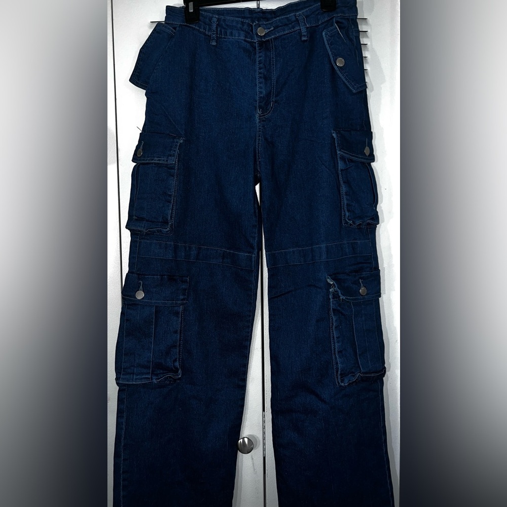 Daisy Blue Cargo Pants